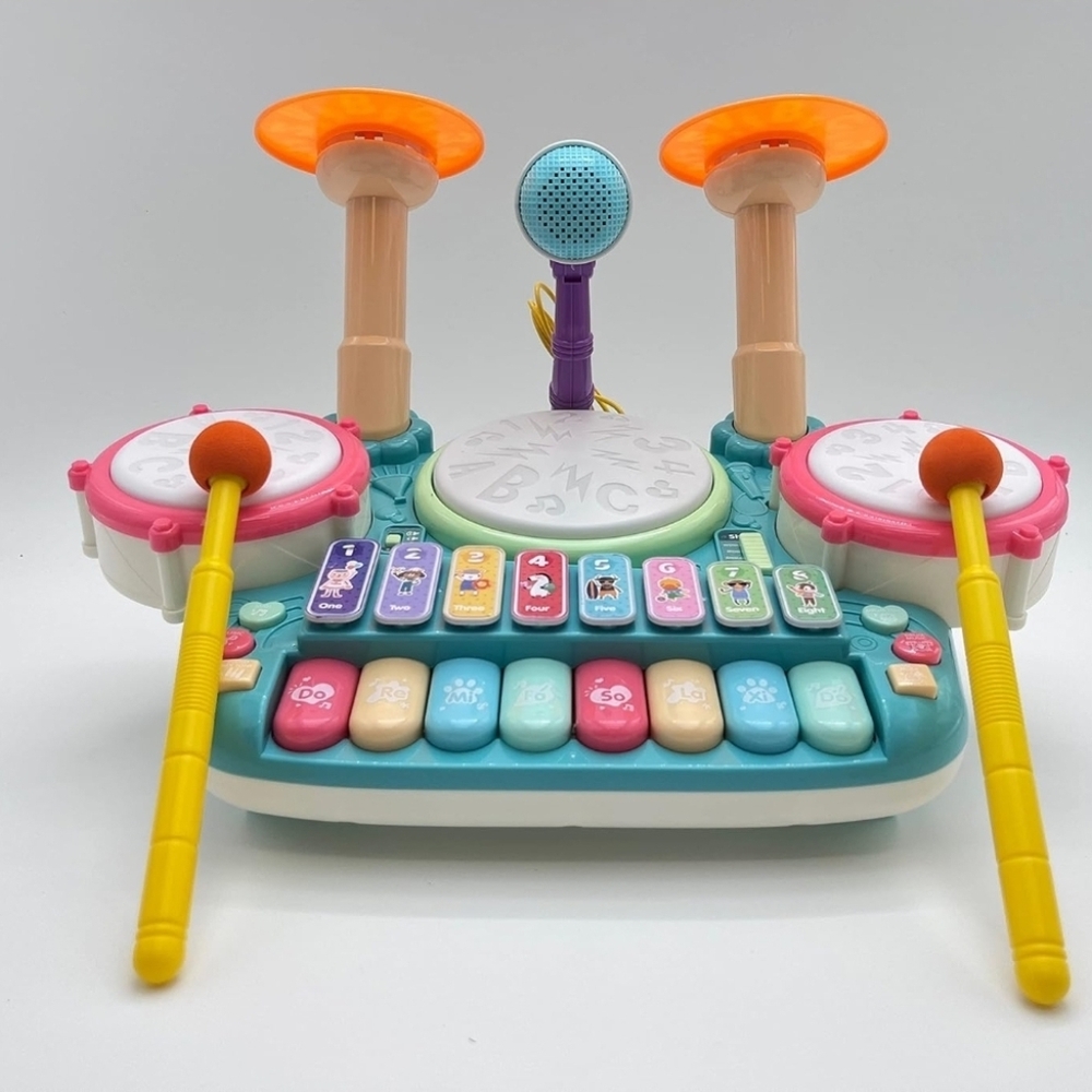 Drum  And PianoMusical Toy Set for Kids